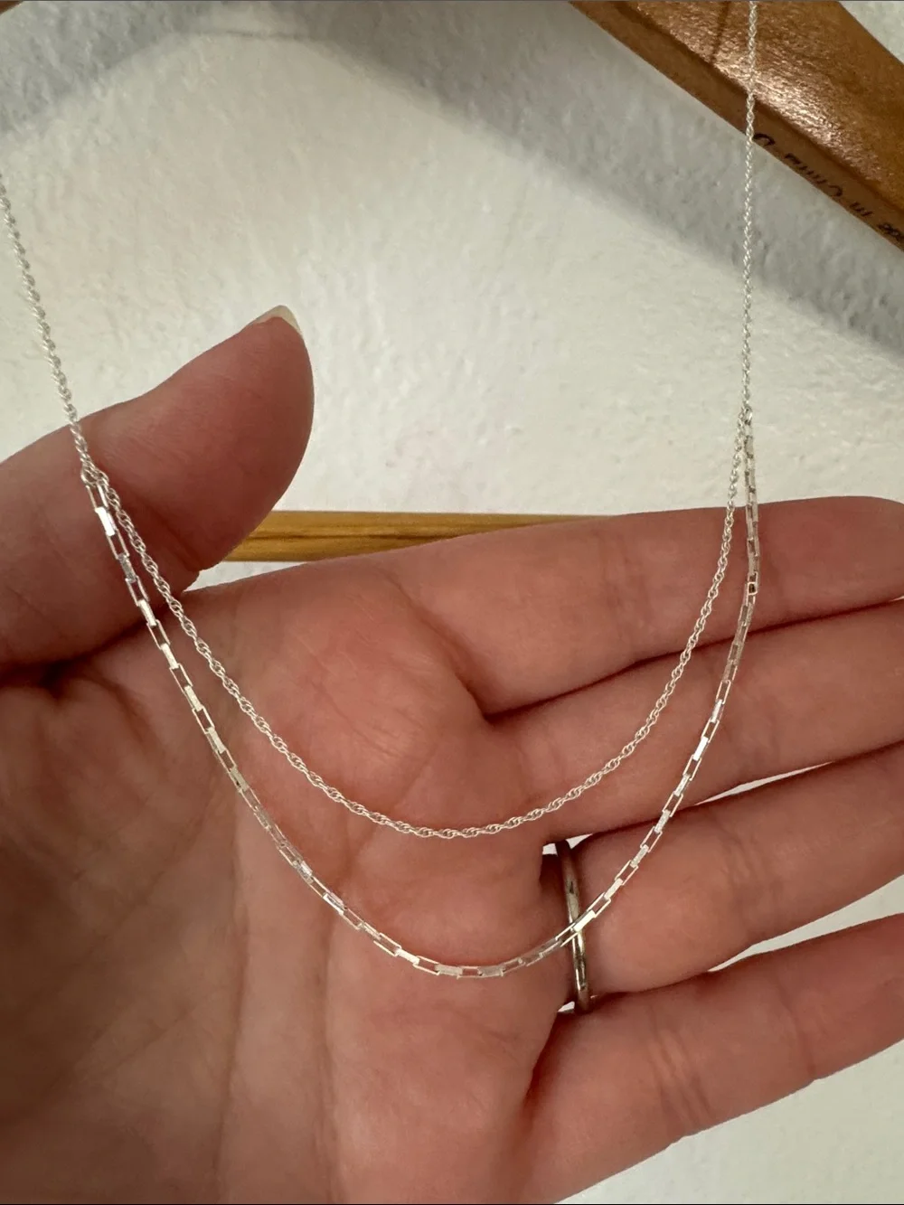 Sterling Double Layer Necklace